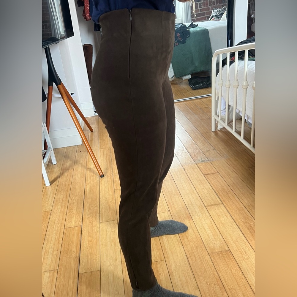Zara suede pants, brown